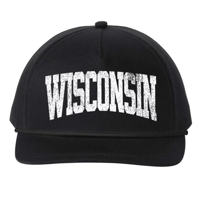 Wisconsin Vintage City Snapback Five-Panel Rope Hat