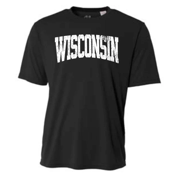 Wisconsin Vintage City Cooling Performance Crew T-Shirt