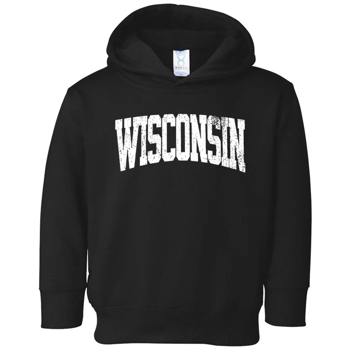 Wisconsin Vintage City Toddler Hoodie