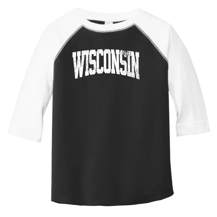 Wisconsin Vintage City Toddler Fine Jersey T-Shirt