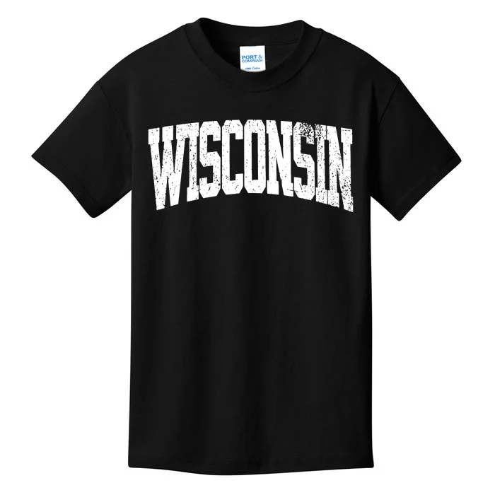 Wisconsin Vintage City Kids T-Shirt