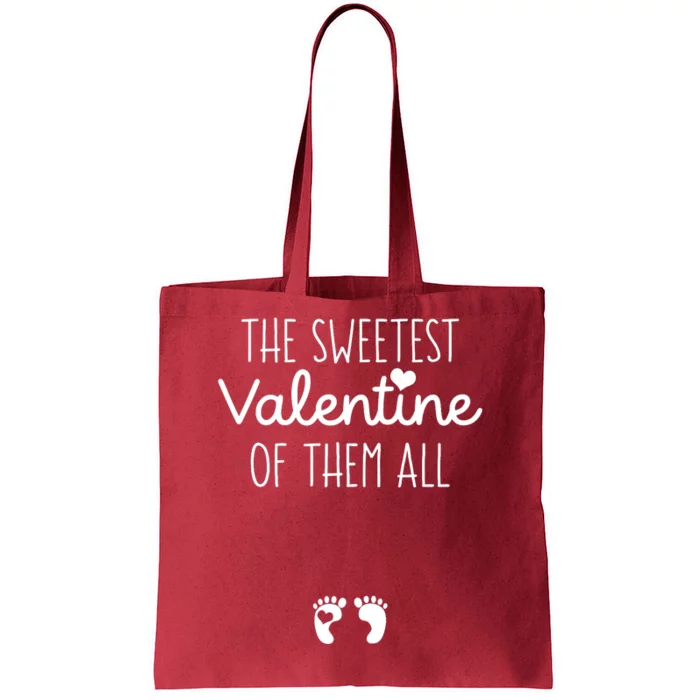 Wo Valentines Day Pregnancy Announcement Pregnant Mom To Be Tote Bag