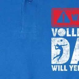 Warning Volleyball Dad Will Yell Loudly Dad Fathers Day Meaningful Gift Softstyle Adult Sport Polo