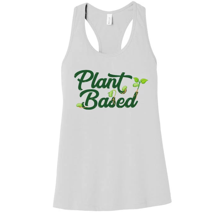 World Vegetable Day Plant Based I Eat Vegans World Vegan Day Women's Racerback Tank