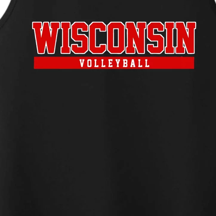 Wisconsin Volleyball For Support The University College Performance Tank