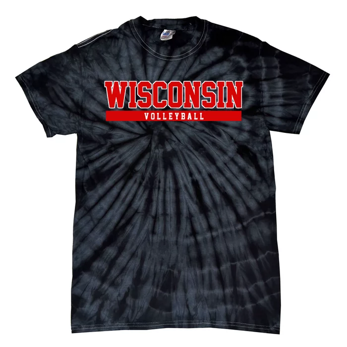 Wisconsin Volleyball For Support The University College Tie-Dye T-Shirt