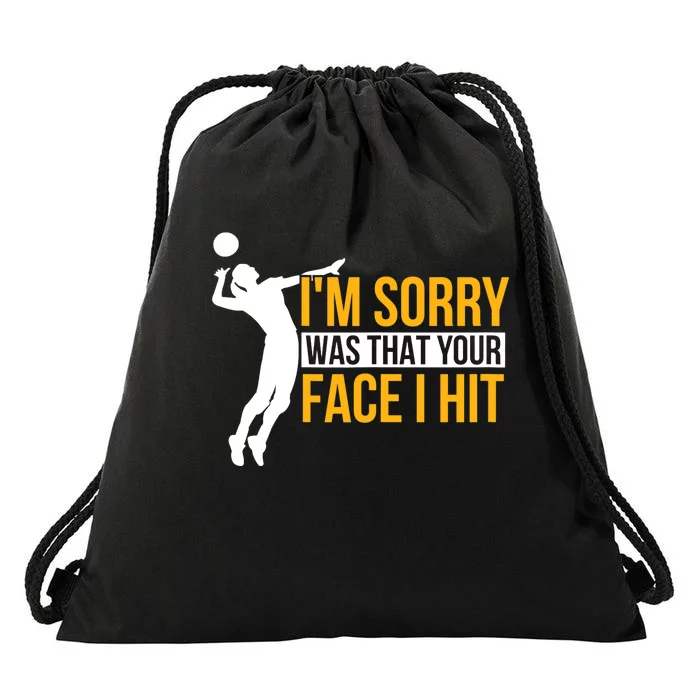 Wo Volleyballer Funny Volleyball Drawstring Bag