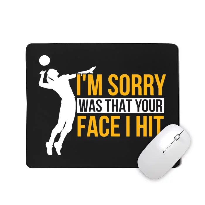 Wo Volleyballer Funny Volleyball Mousepad