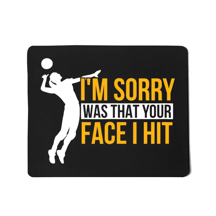 Wo Volleyballer Funny Volleyball Mousepad