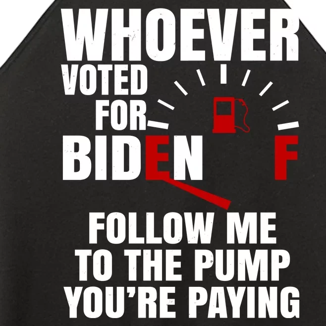 Whoever Voted For Biden You're Paying Funny Women’s Perfect Tri Rocker Tank