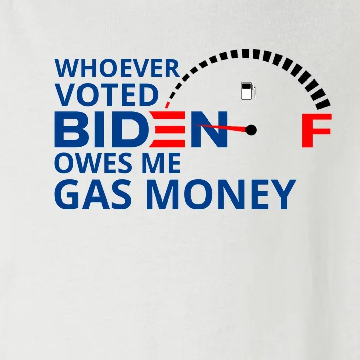 Whoever Voted For Biden Owes Me Gas Money Toddler Long Sleeve Shirt