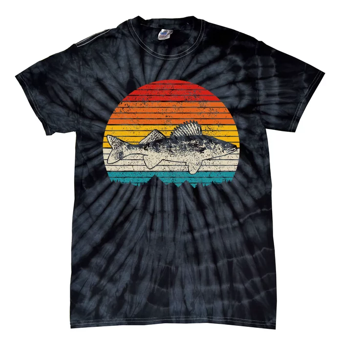 Walleye Vintage Fishing Men Walleye Fisherman Fish Tie-Dye T-Shirt