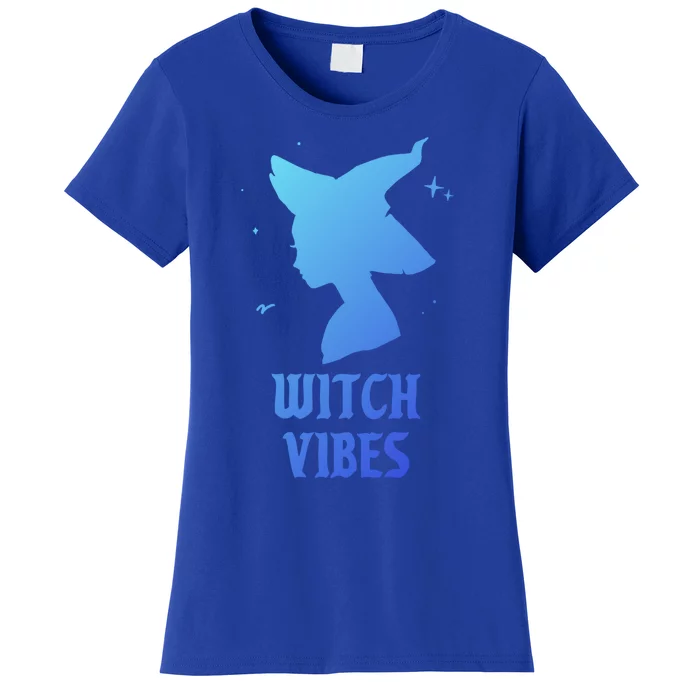 Witch Vibes Funny Spooky Aesthetic Goth Halloween Costume Great Gift Women's T-Shirt