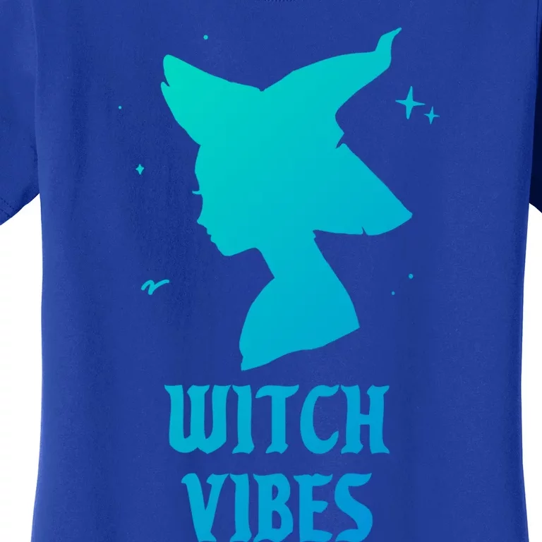 Witch Vibes Funny Spooky Aesthetic Goth Halloween Costume Great Gift Women's T-Shirt