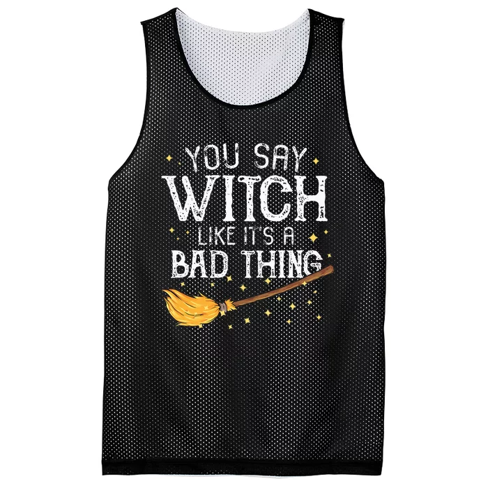 Witchy Vibes Halloween Present Mesh Reversible Basketball Jersey Tank