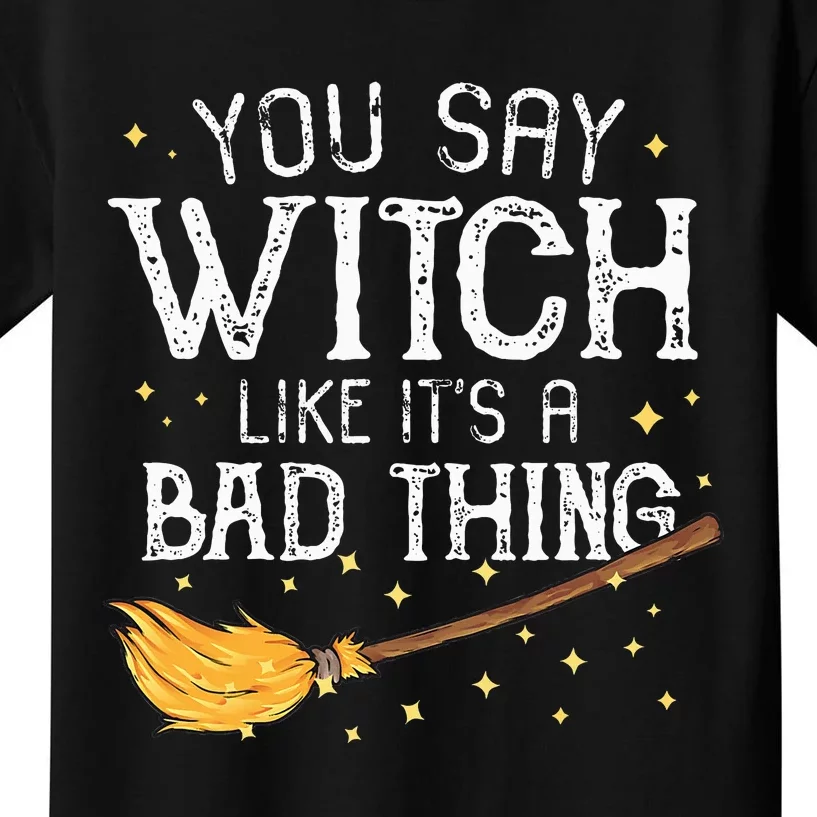 Witchy Vibes Halloween Present Kids T-Shirt