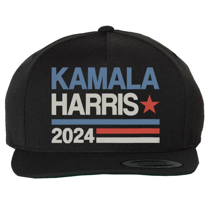 Wo Vintage Kamala Harris 2024 For President Election Campaign Wool Snapback Cap