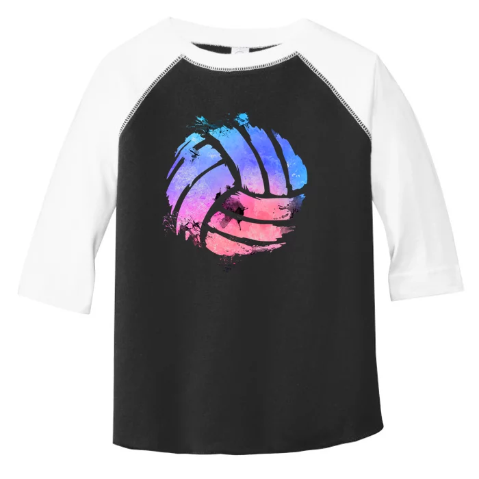 Watercolor Volleyball Lover Beach Volleyball Player Pullover Hoodie Toddler Fine Jersey T-Shirt