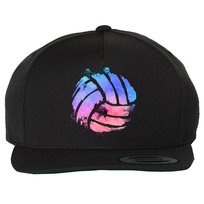 Watercolor Volleyball Lover Beach Volleyball Player Pullover Hoodie Wool Snapback Cap