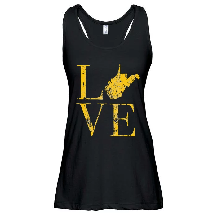 West Virginia Love State Map WV Home 304 Vintage Ladies Essential Flowy Tank