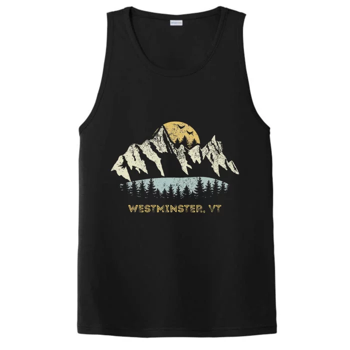 Westminster Vermont Mountain Sunset Sunrise Vt Performance Tank