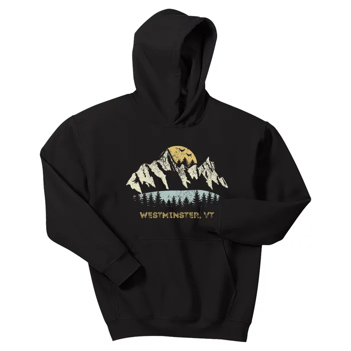 Westminster Vermont Mountain Sunset Sunrise Vt Kids Hoodie