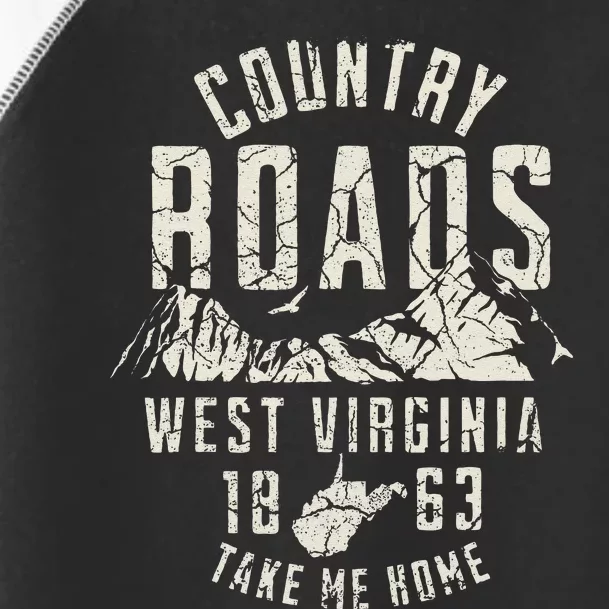 West Virginia Map Home Country Roads Toddler Fine Jersey T-Shirt