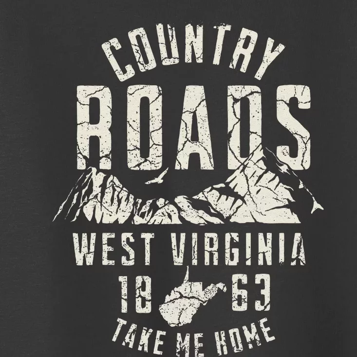 West Virginia Map Home Country Roads Toddler T-Shirt