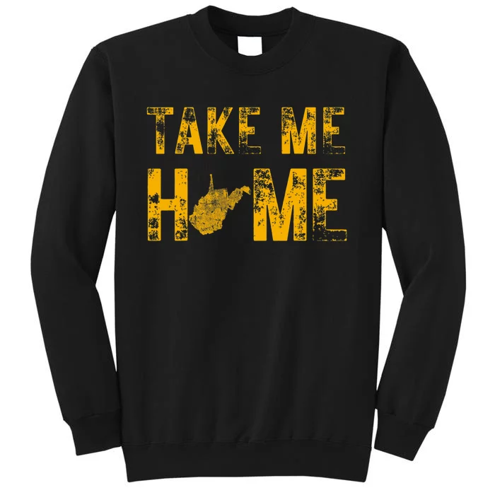 West Virginia Map Home WV Vintage Sweatshirt