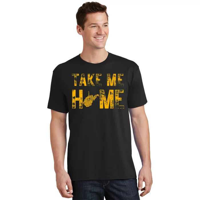 West Virginia Map Home WV Vintage T-Shirt