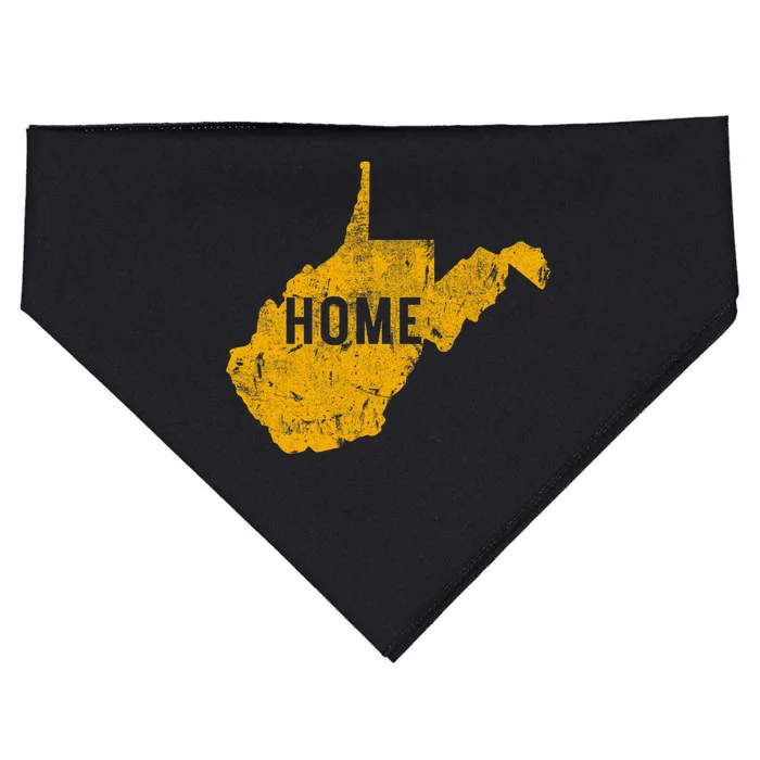 West Virginia Map Home WV Vintage USA-Made Doggie Bandana