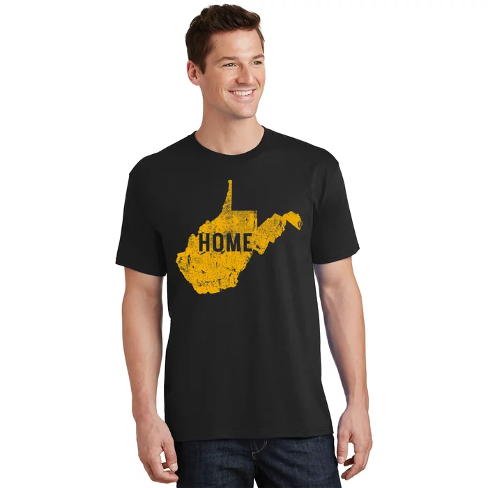 West Virginia Map Home WV Vintage T-Shirt