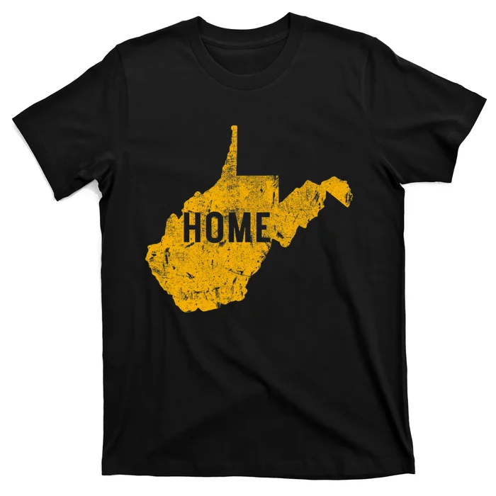 West Virginia Map Home WV Vintage T-Shirt