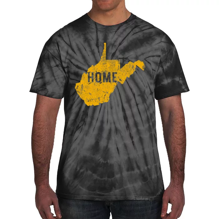 West Virginia Map Home WV Vintage Tie-Dye T-Shirt