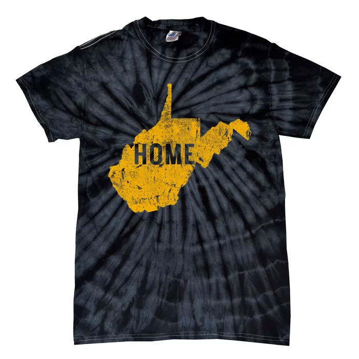 West Virginia Map Home WV Vintage Tie-Dye T-Shirt