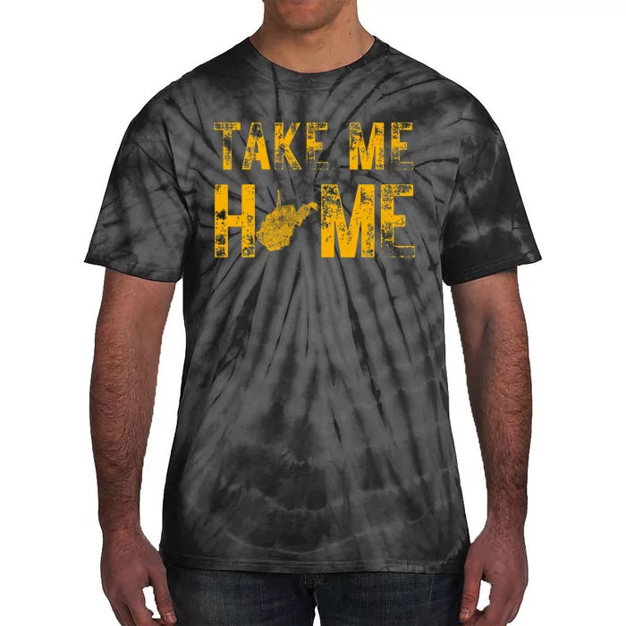 West Virginia Map Home WV Vintage Tie-Dye T-Shirt