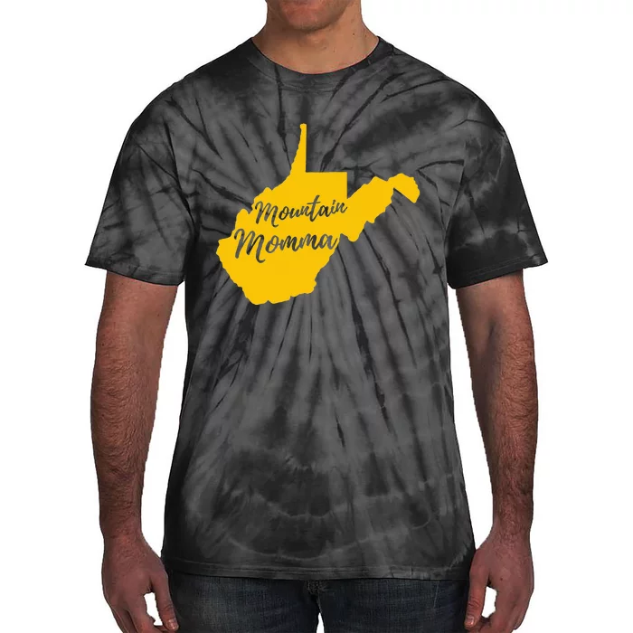 West Virginia Mountain Momma State Map Home Tie-Dye T-Shirt