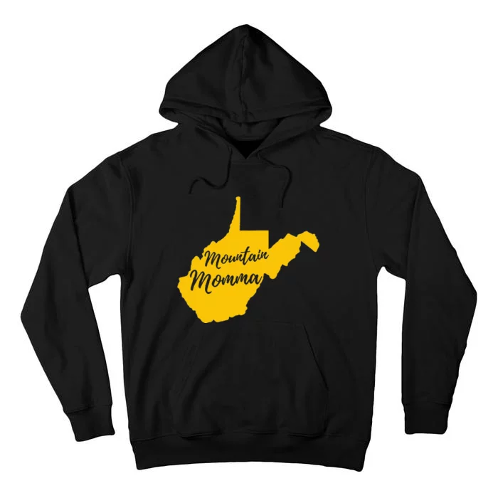 West Virginia Mountain Momma State Map Home Tall Hoodie