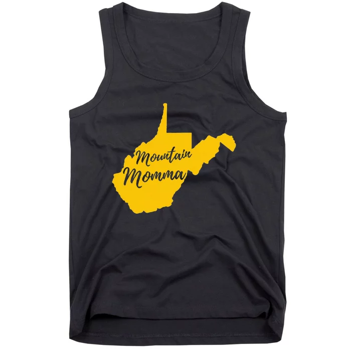 West Virginia Mountain Momma State Map Home Tank Top