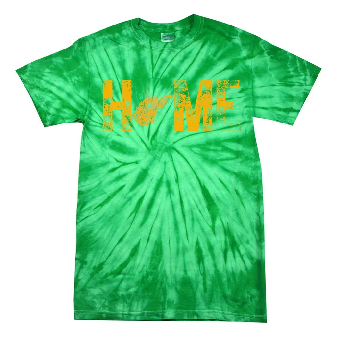 West Virginia Map Home WV Vintage Tie-Dye T-Shirt