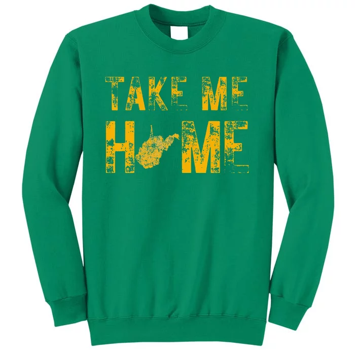 West Virginia Map Home WV Vintage Sweatshirt