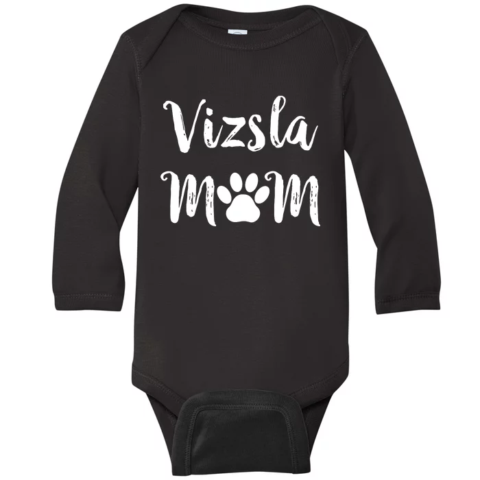 Womens Vizsla Mom Dog Mom Vizsla Dog VNeck Baby Long Sleeve Bodysuit