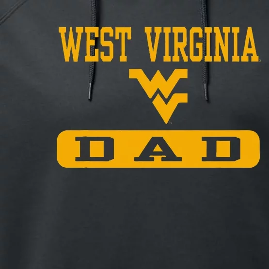 West Virginia Mountaineers Dad Performance Fleece Hoodie