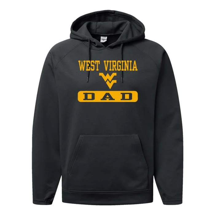 West Virginia Mountaineers Dad Performance Fleece Hoodie