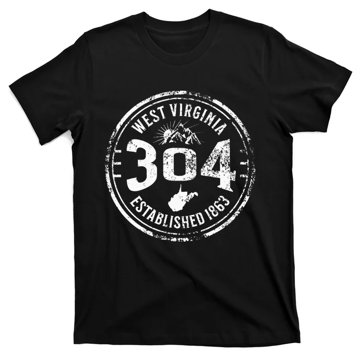 West Virginia Map 304 Home Vintage T-Shirt