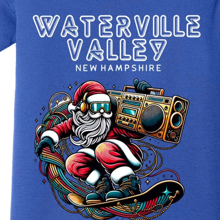 Waterville Valley New Hampshire Cool Snowboard Christmas Cool Gift Baby Bodysuit