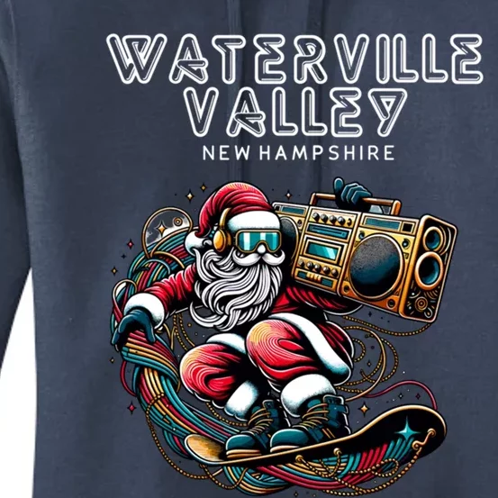 Waterville Valley New Hampshire Cool Snowboard Christmas Cool Gift Women's Pullover Hoodie