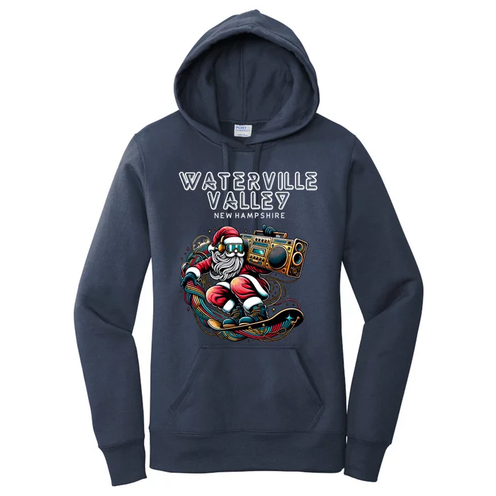 Waterville Valley New Hampshire Cool Snowboard Christmas Cool Gift Women's Pullover Hoodie