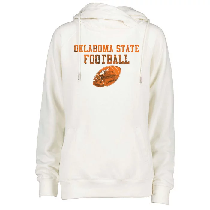 Women Vintage Oklahoma Football Vneck Womens Funnel Neck Pullover Hood