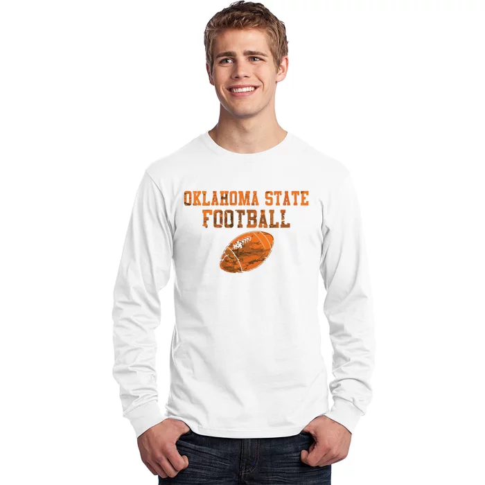 Women Vintage Oklahoma Football Vneck Long Sleeve Shirt